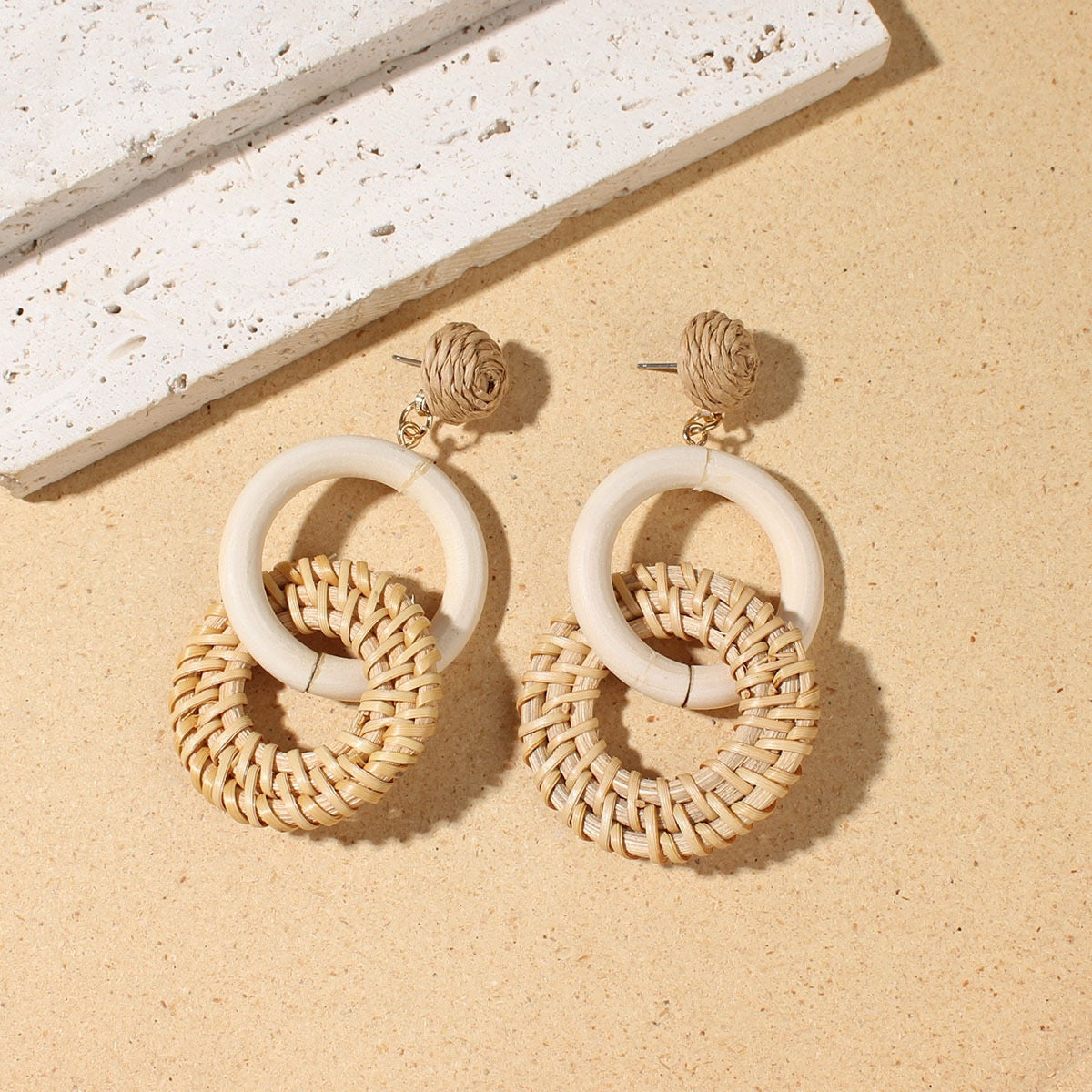 Wood Hanging Earrings