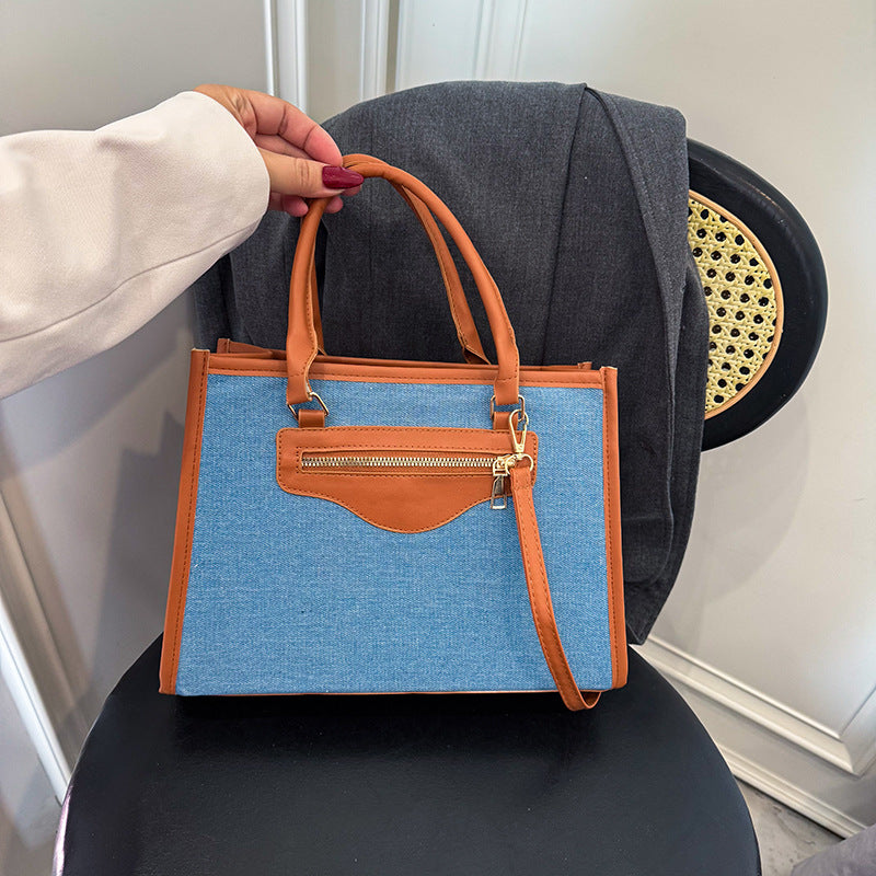Denim Caramel Handbag