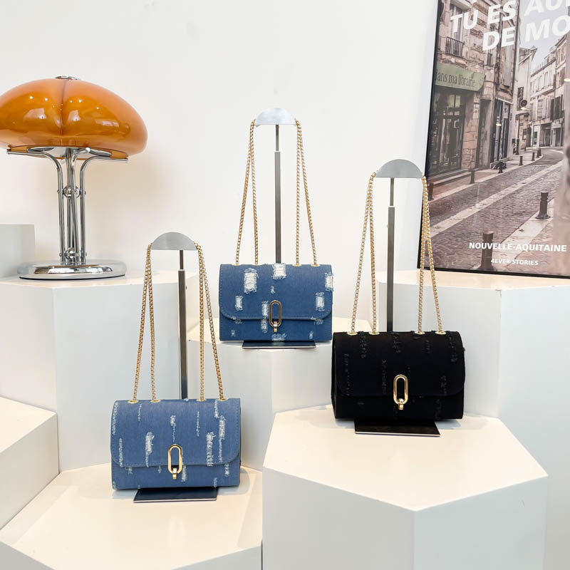 Denim Crossbody Bag