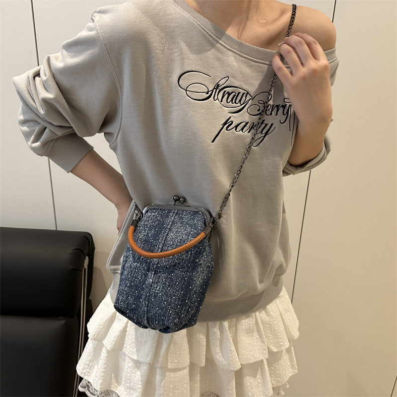 Denim Crossbody Bag