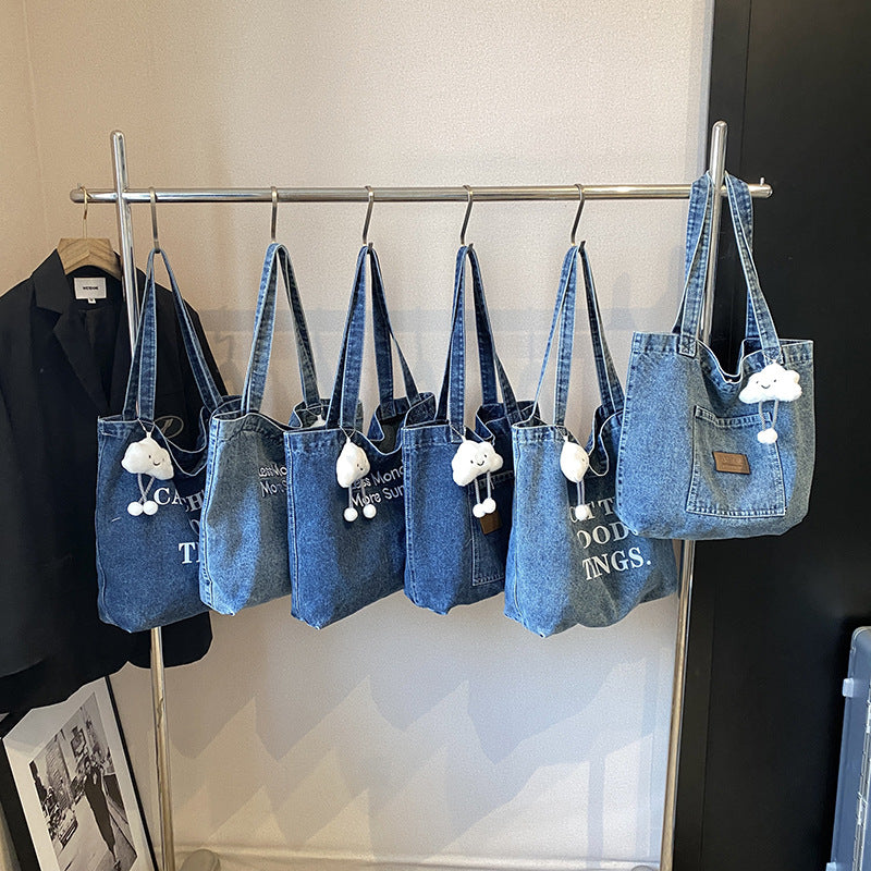 Tote Graphic Denim Bag