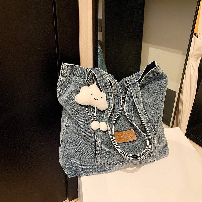 Tote Graphic Denim Bag