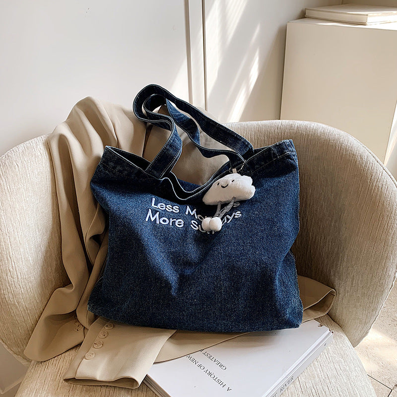 Tote Graphic Denim Bag