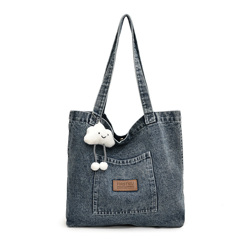 Tote Graphic Denim Bag