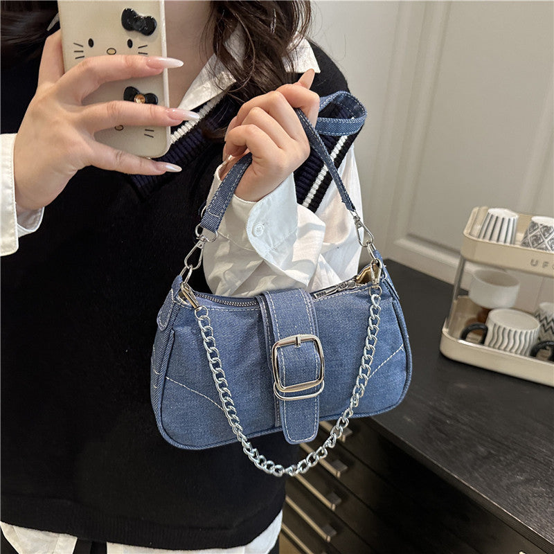 Denim Shoulder Bag