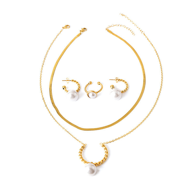 Stainless Steel Necklace Set