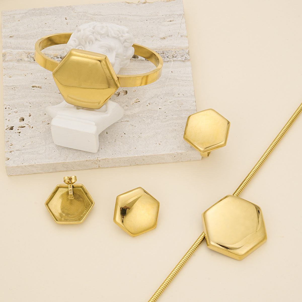 Stainless Steel Necklace Set