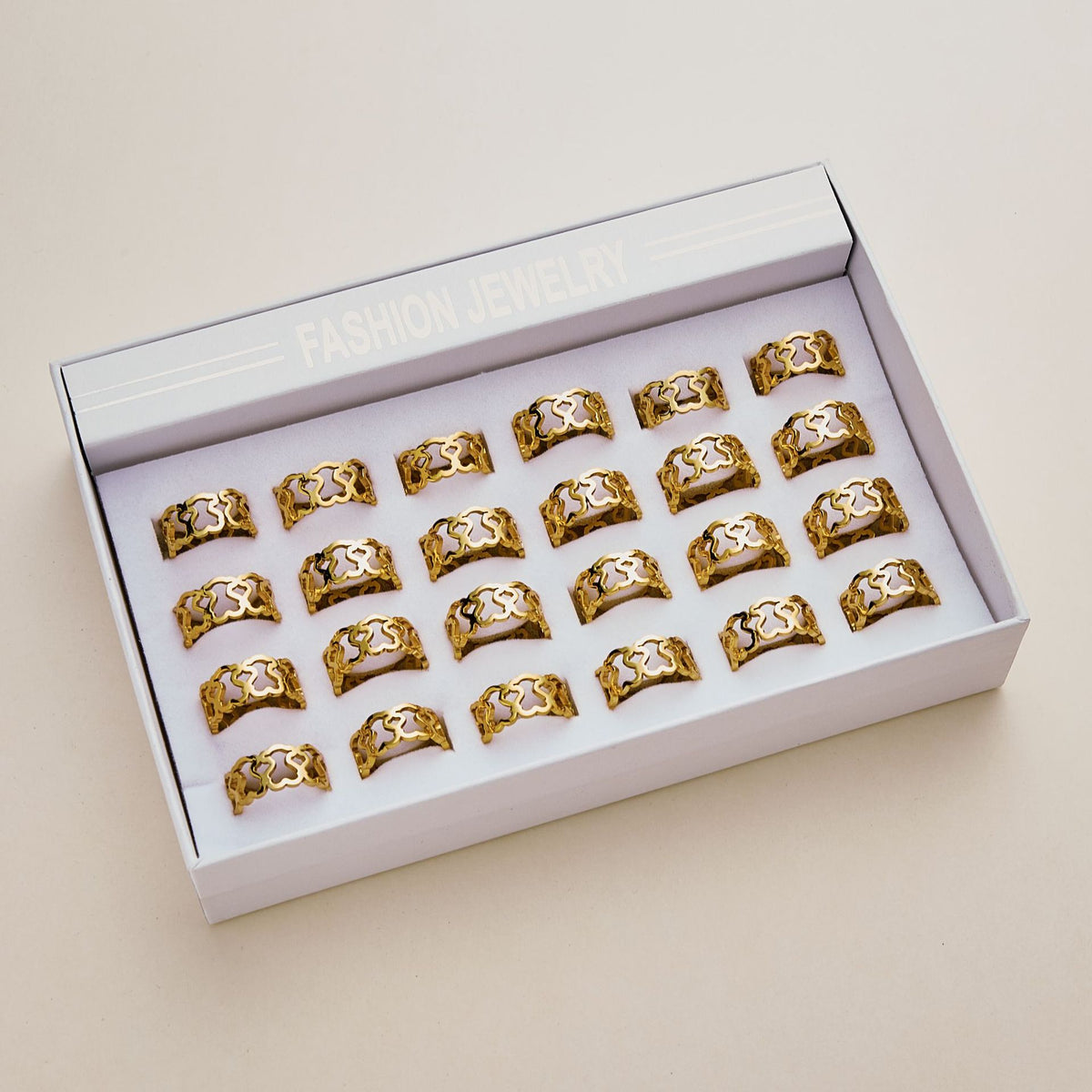 Stainless Steel Rings 24pcs