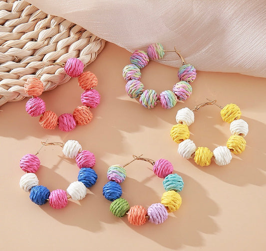 Hoop Cabana Balls Earring
