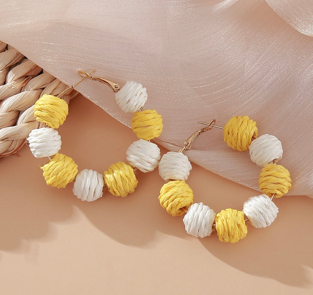 Hoop Cabana Balls Earring