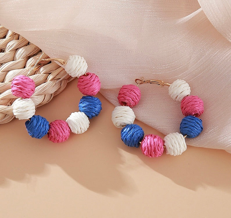 Hoop Cabana Balls Earring
