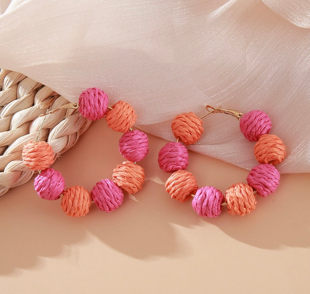 Hoop Cabana Balls Earring