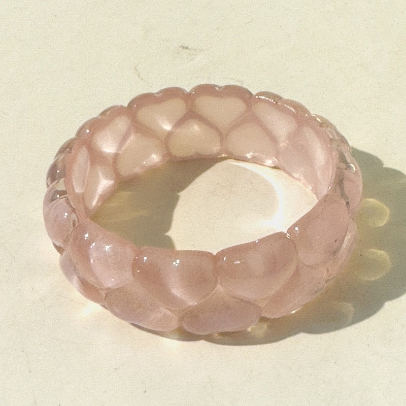 Hearts Acrylic Bangles