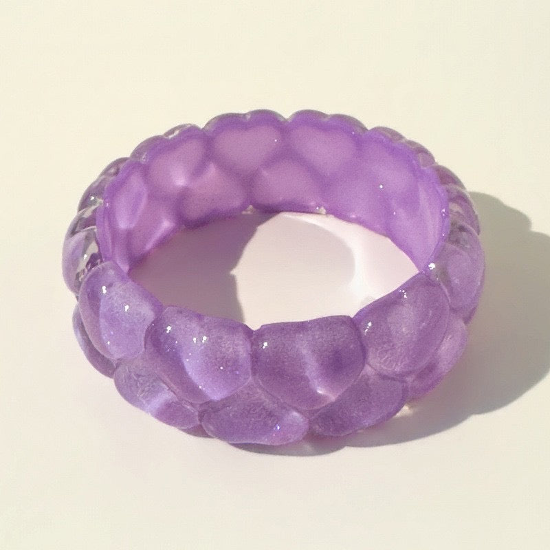 Hearts Acrylic Bangles