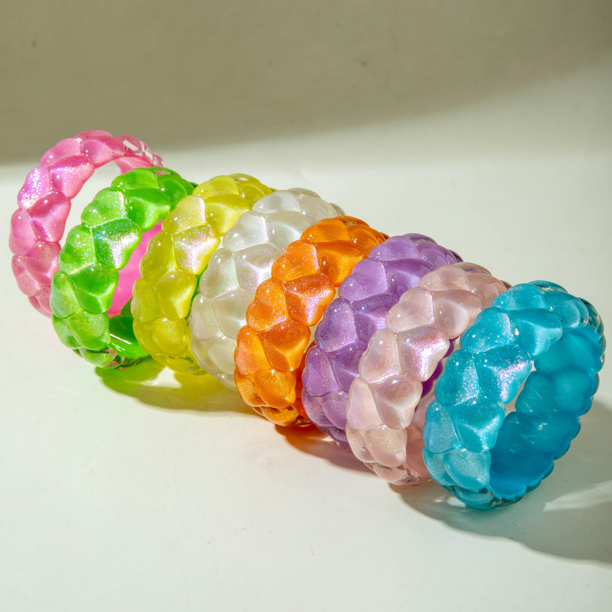 Hearts Acrylic Bangles