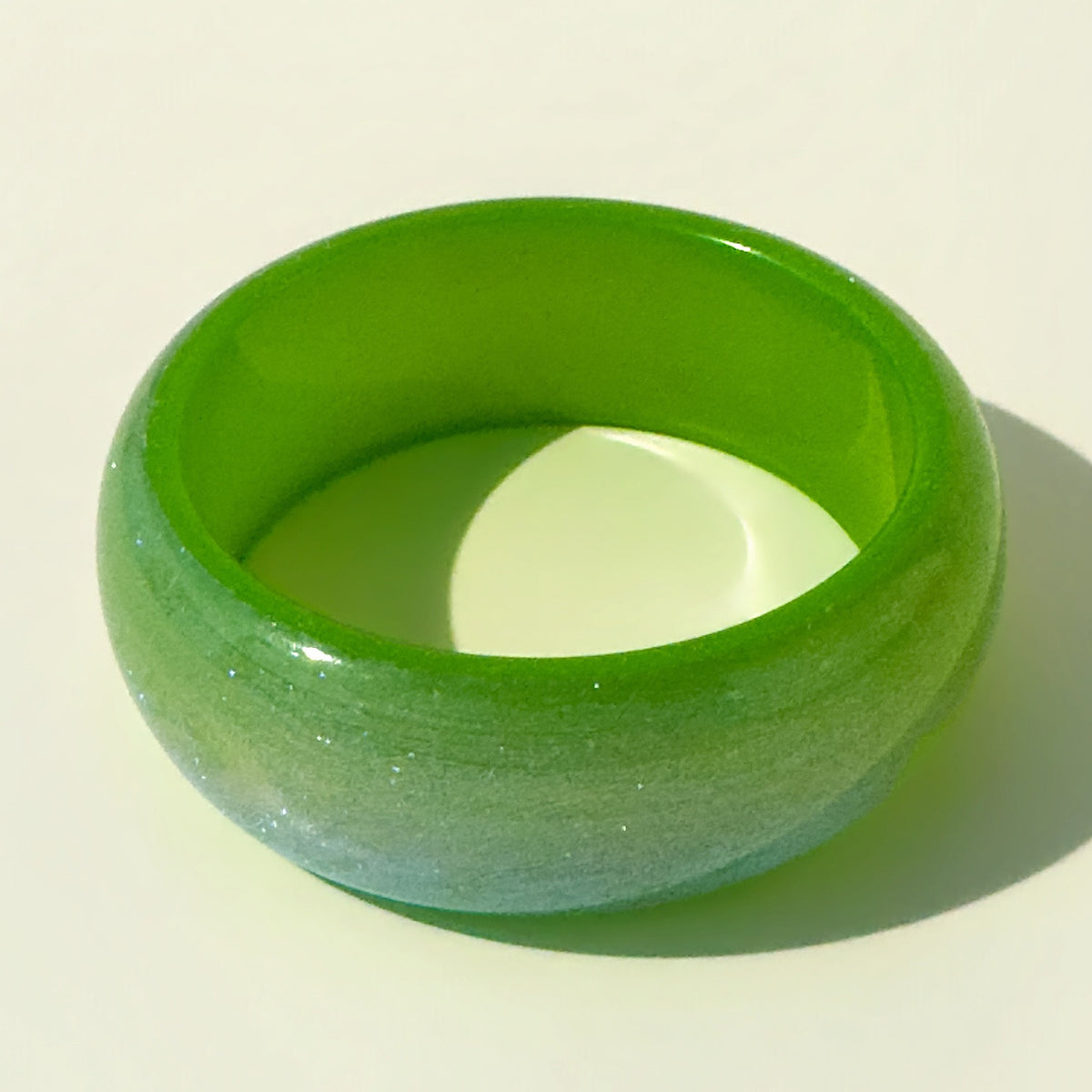 Acrylic Shiny Bangle Bracelet