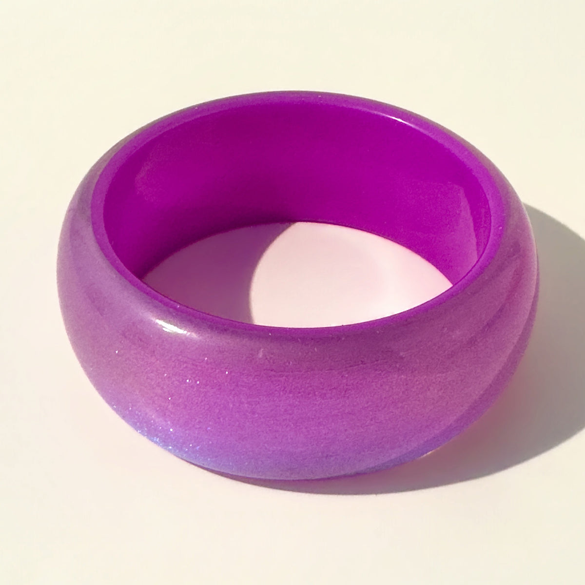 Acrylic Shiny Bangle Bracelet