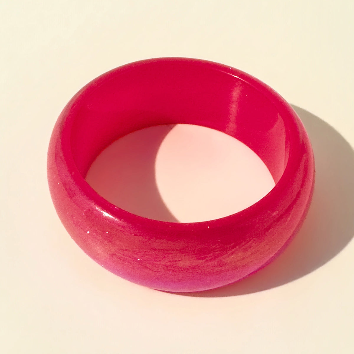 Acrylic Shiny Bangle Bracelet