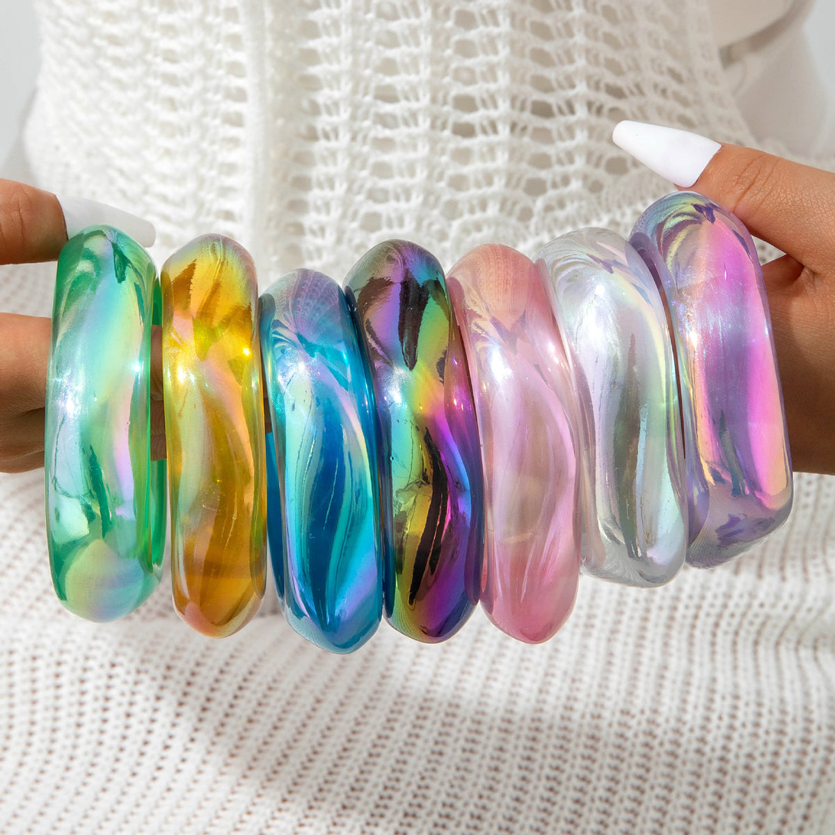Acrylic Bangle Bracelet