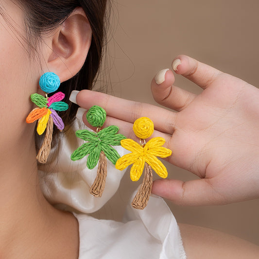 Palm Tree Cabana earrings