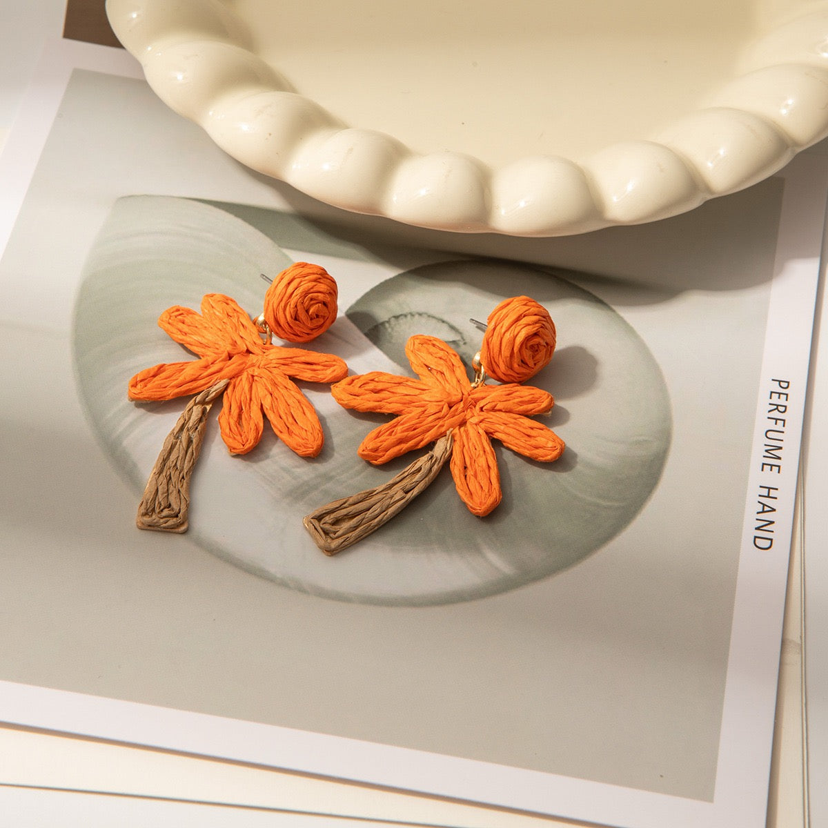 Palm Tree Cabana earrings