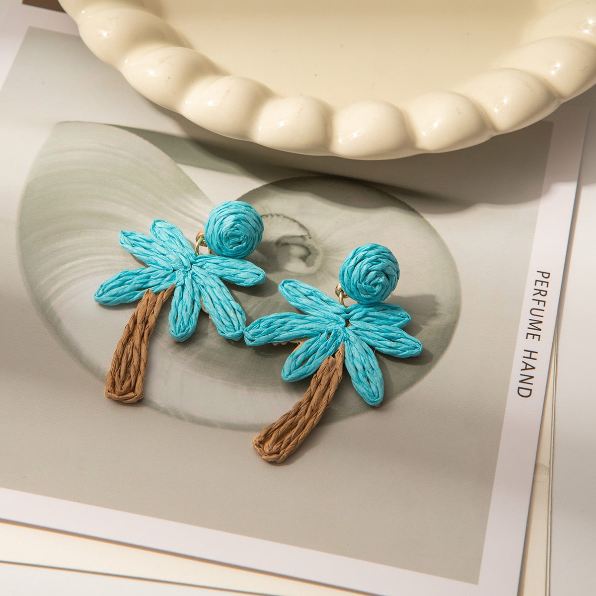 Palm Tree Cabana earrings