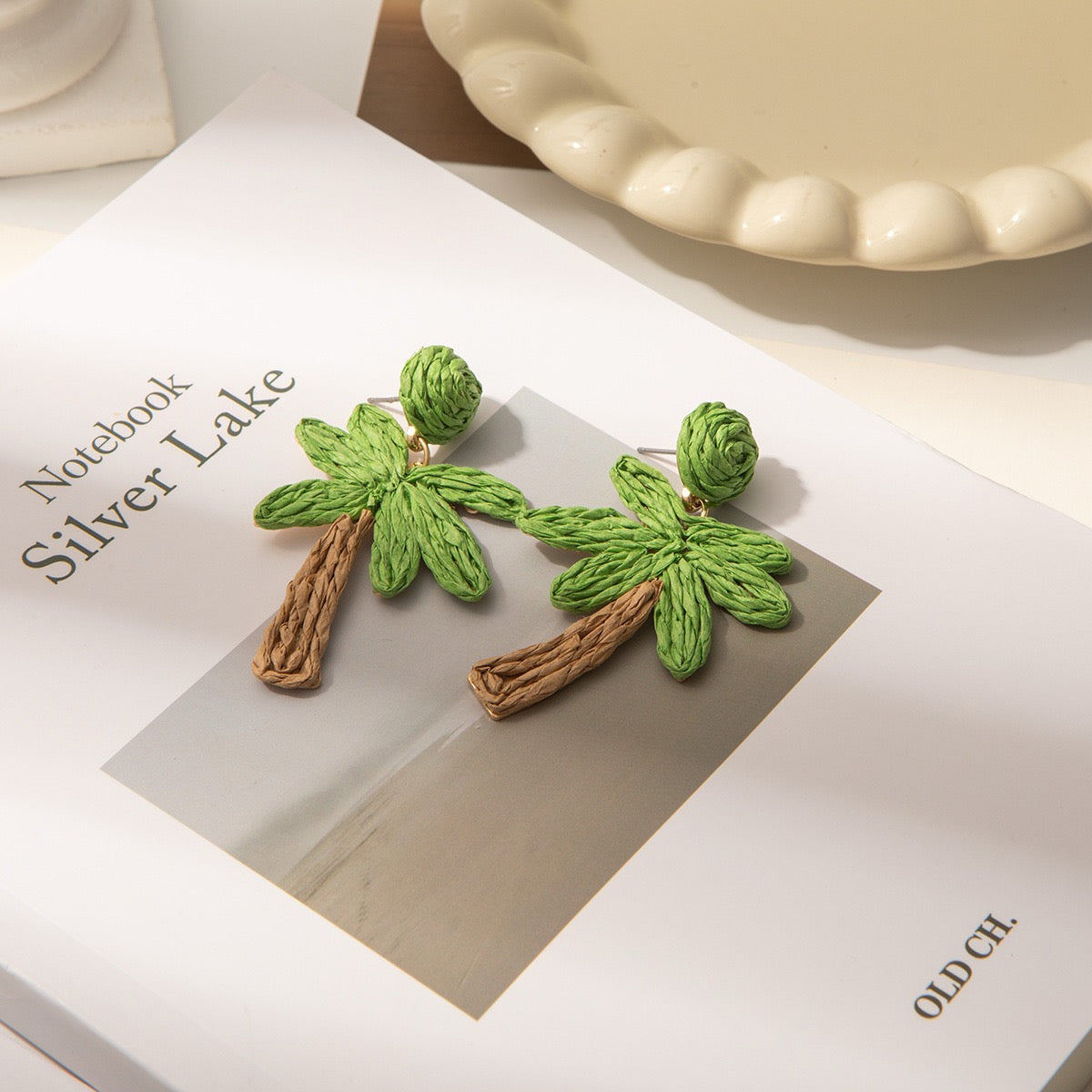 Palm Tree Cabana earrings