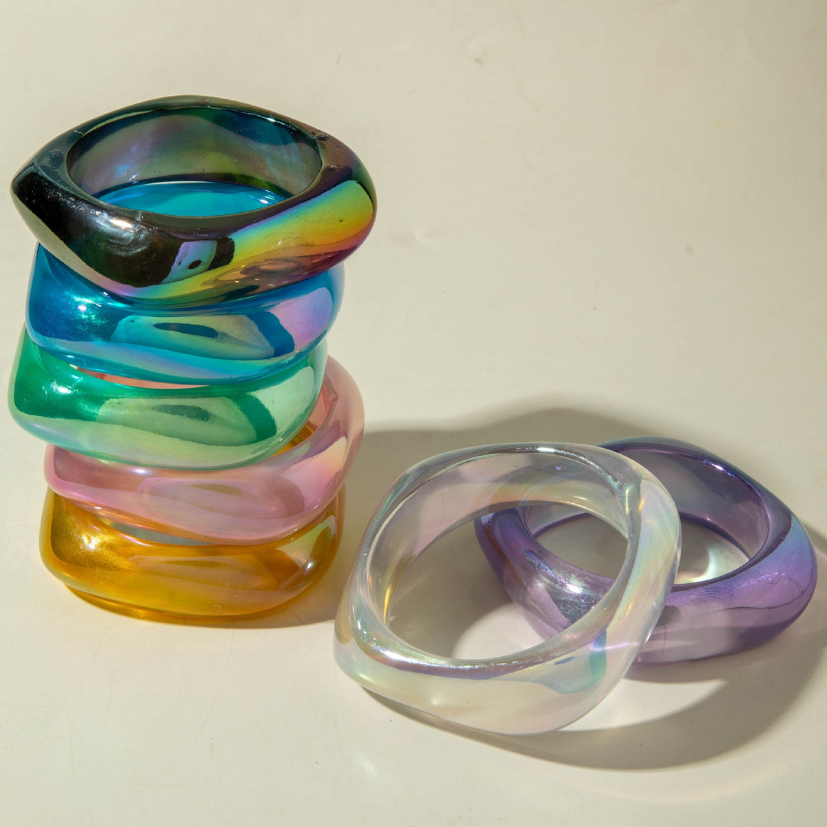 Acrylic Bangle Bracelet