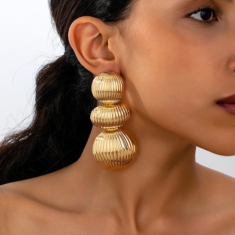 Long Rounds Earrings