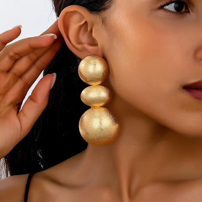 Long Rounds Earrings