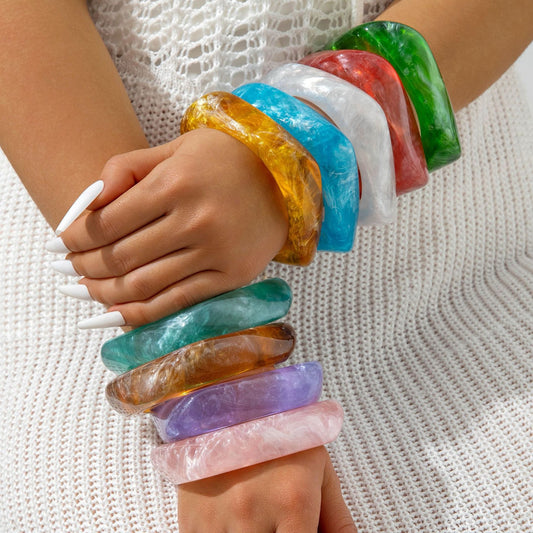 Acrylic Bangle Bracelets