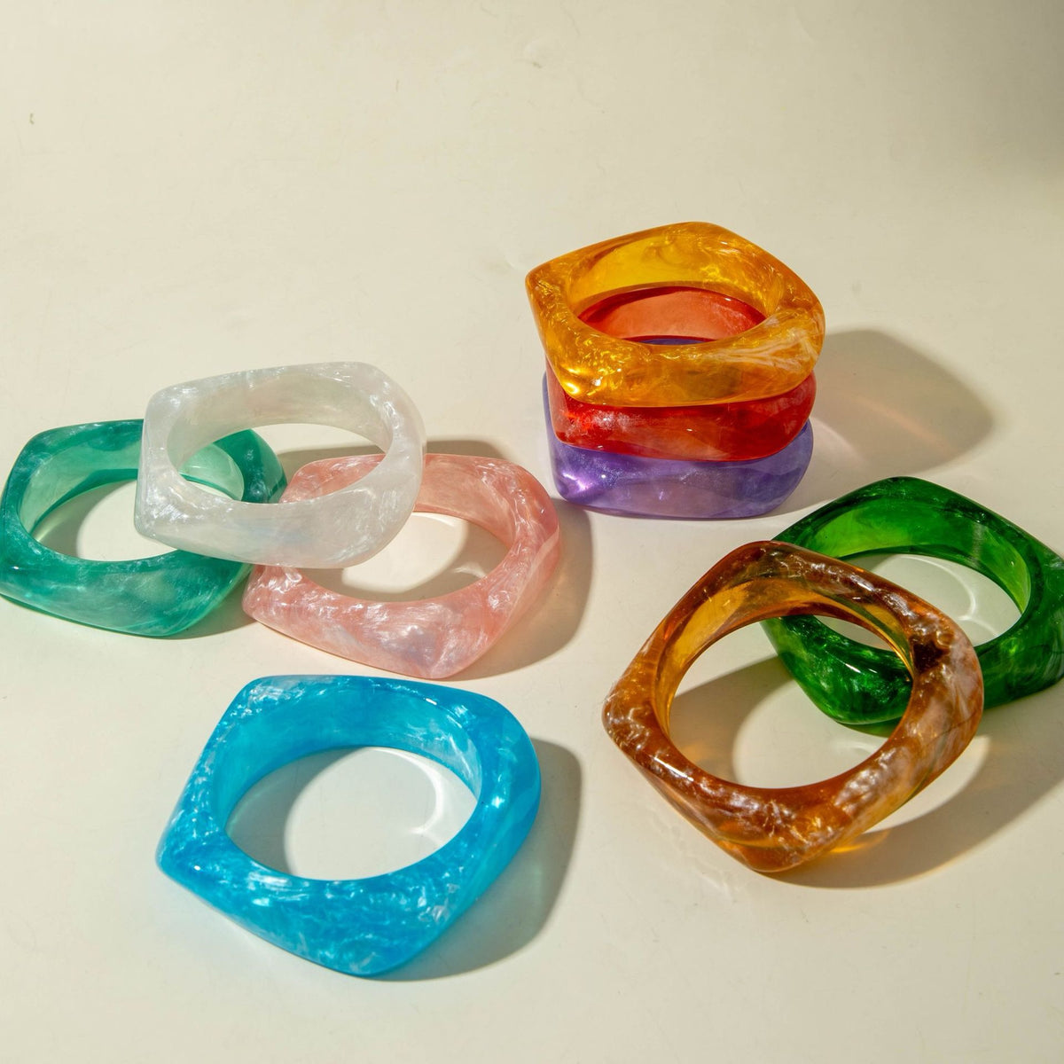 Acrylic Bangle Bracelets
