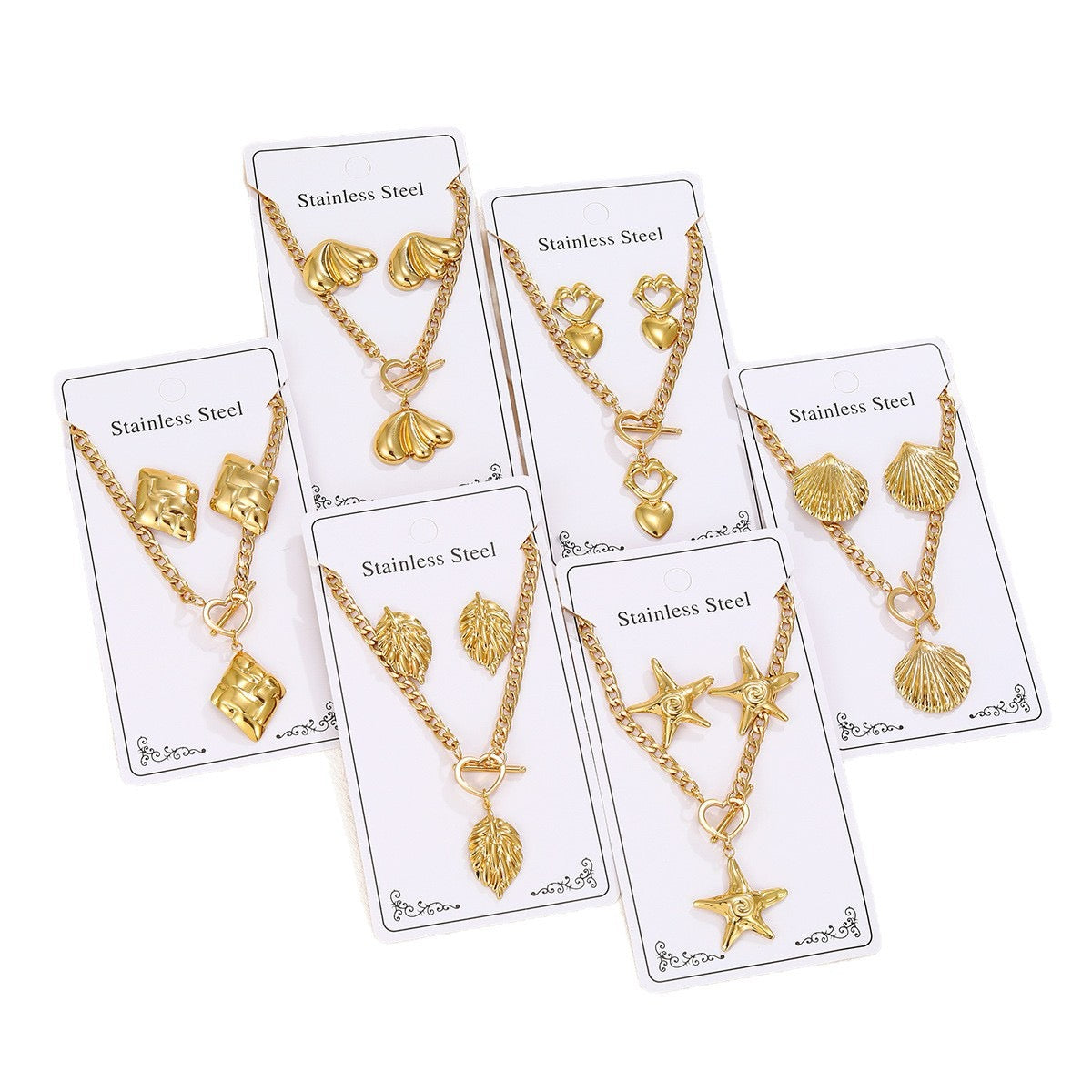 Stainless Steel Necklace Set