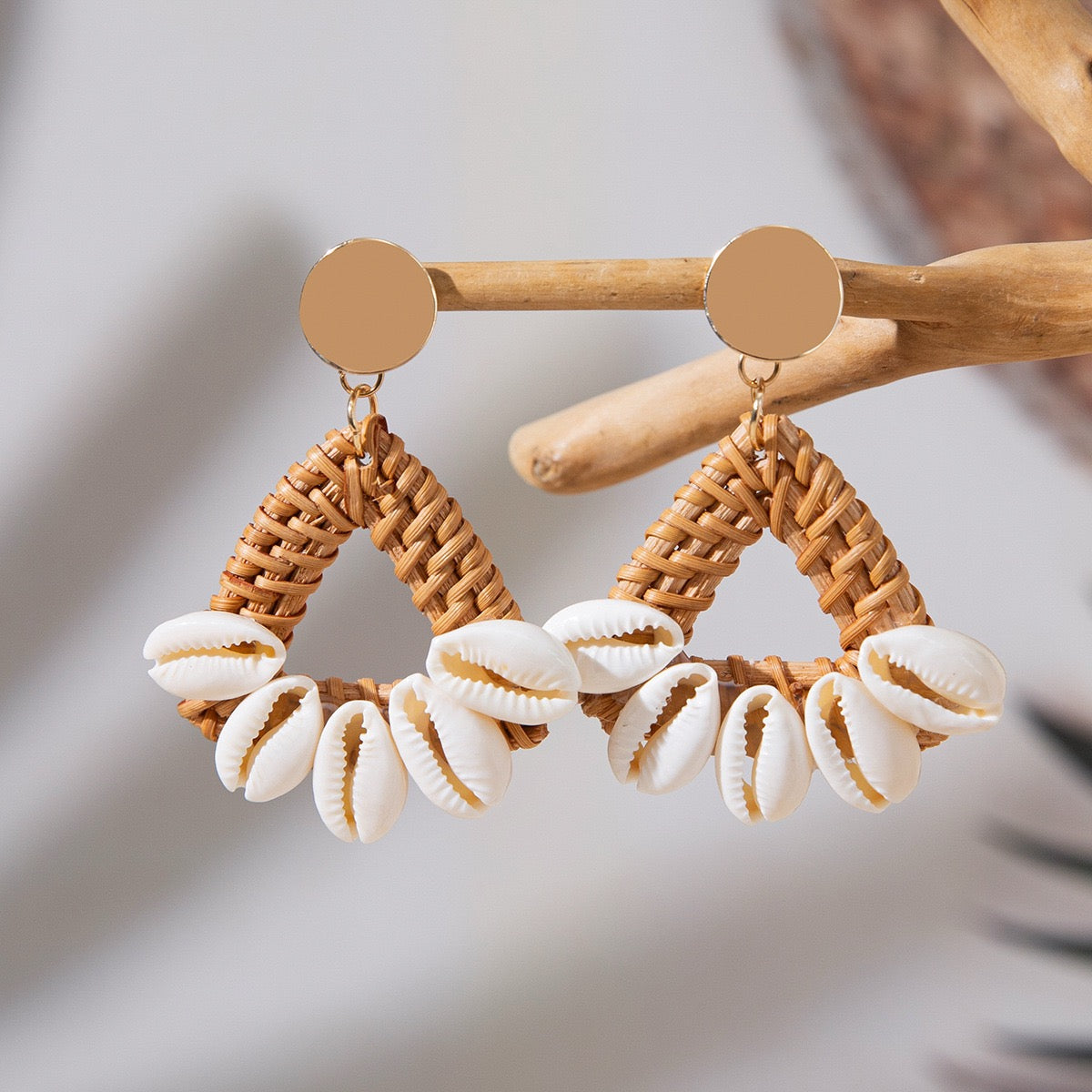 Boho Wood Earrings