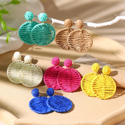 Rattan Boho Earrings