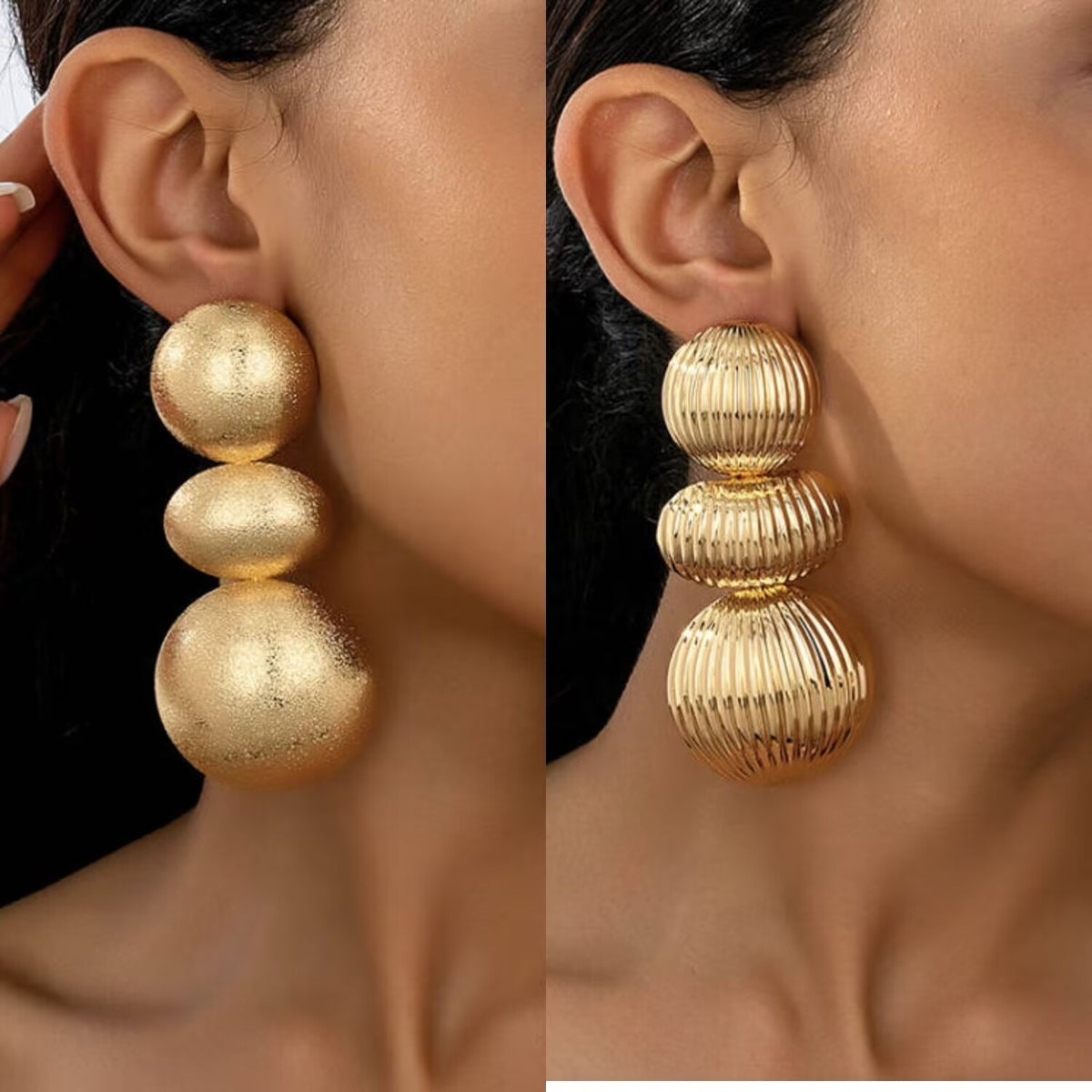 Long Rounds Earrings