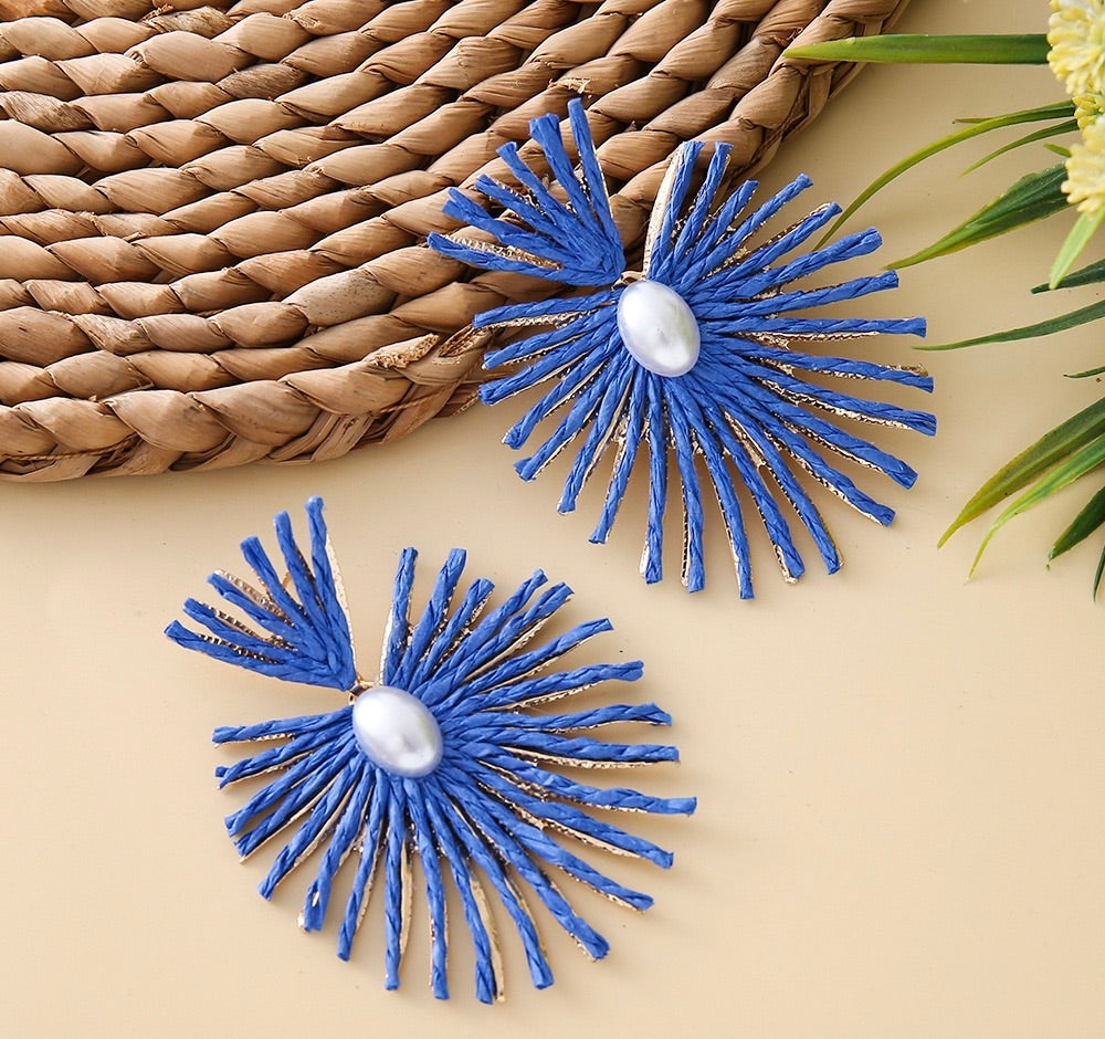 Pearl strings cabana earrings