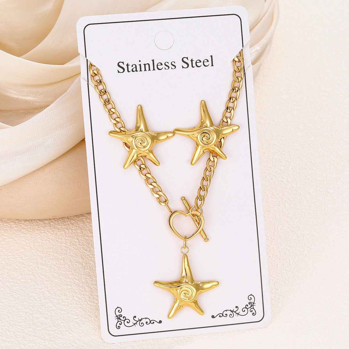 Stainless Steel Necklace Set