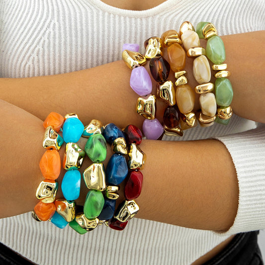 Stretchy acrylic Bracelet
