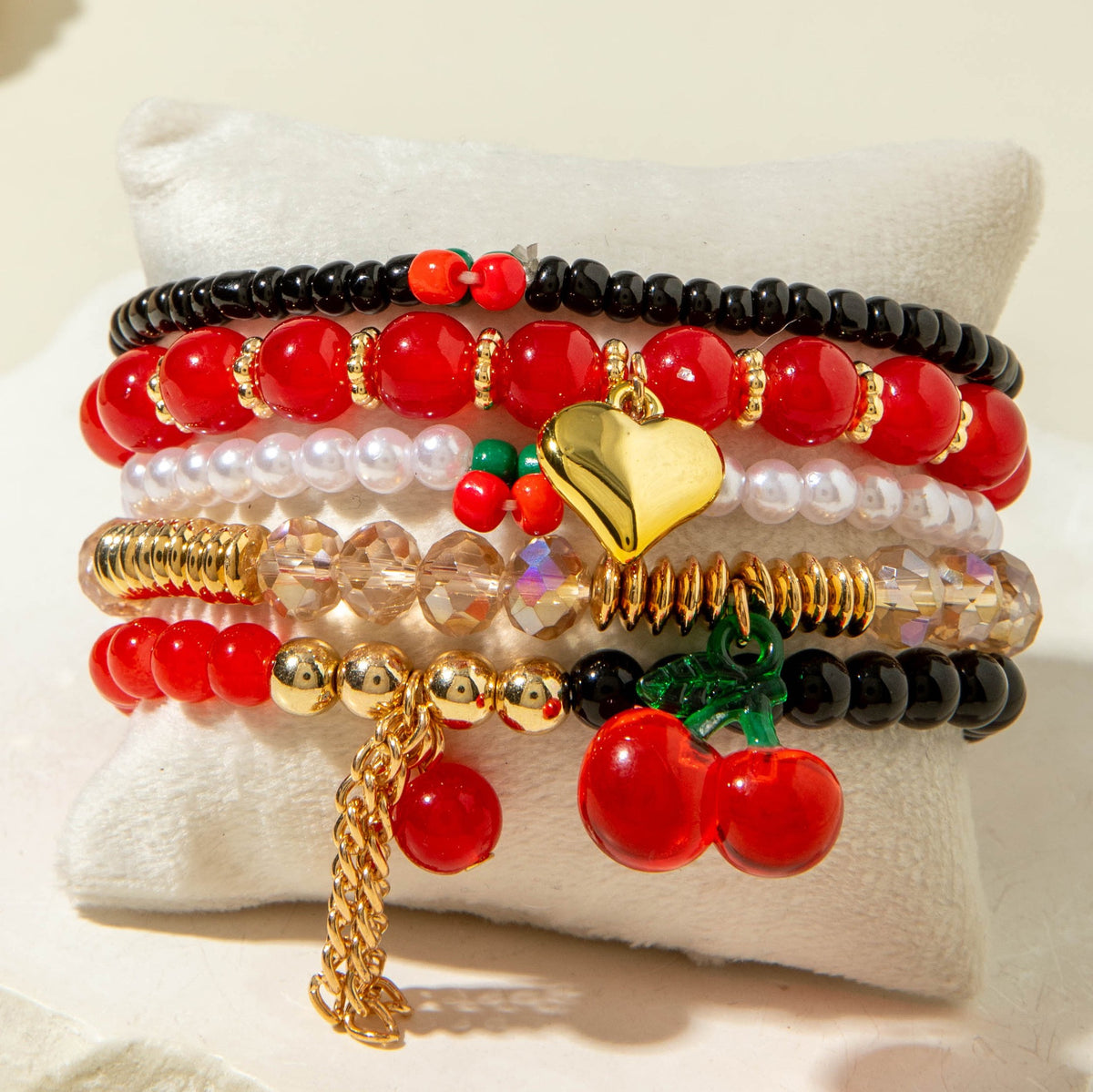 Cherry Bracelet Set