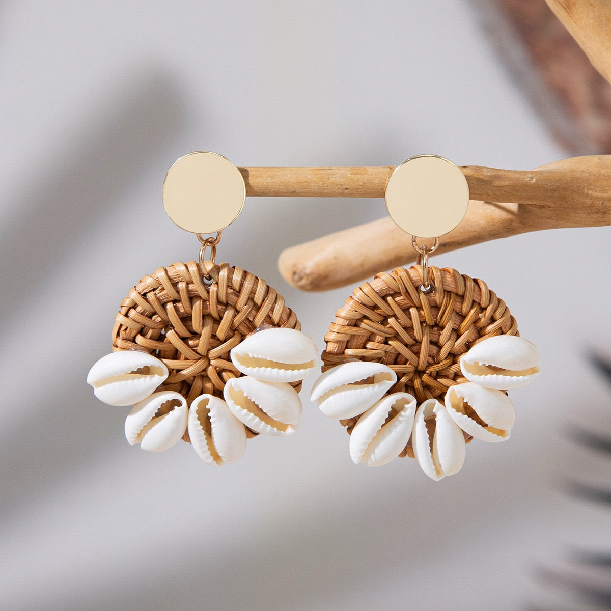 Boho Wood Earrings