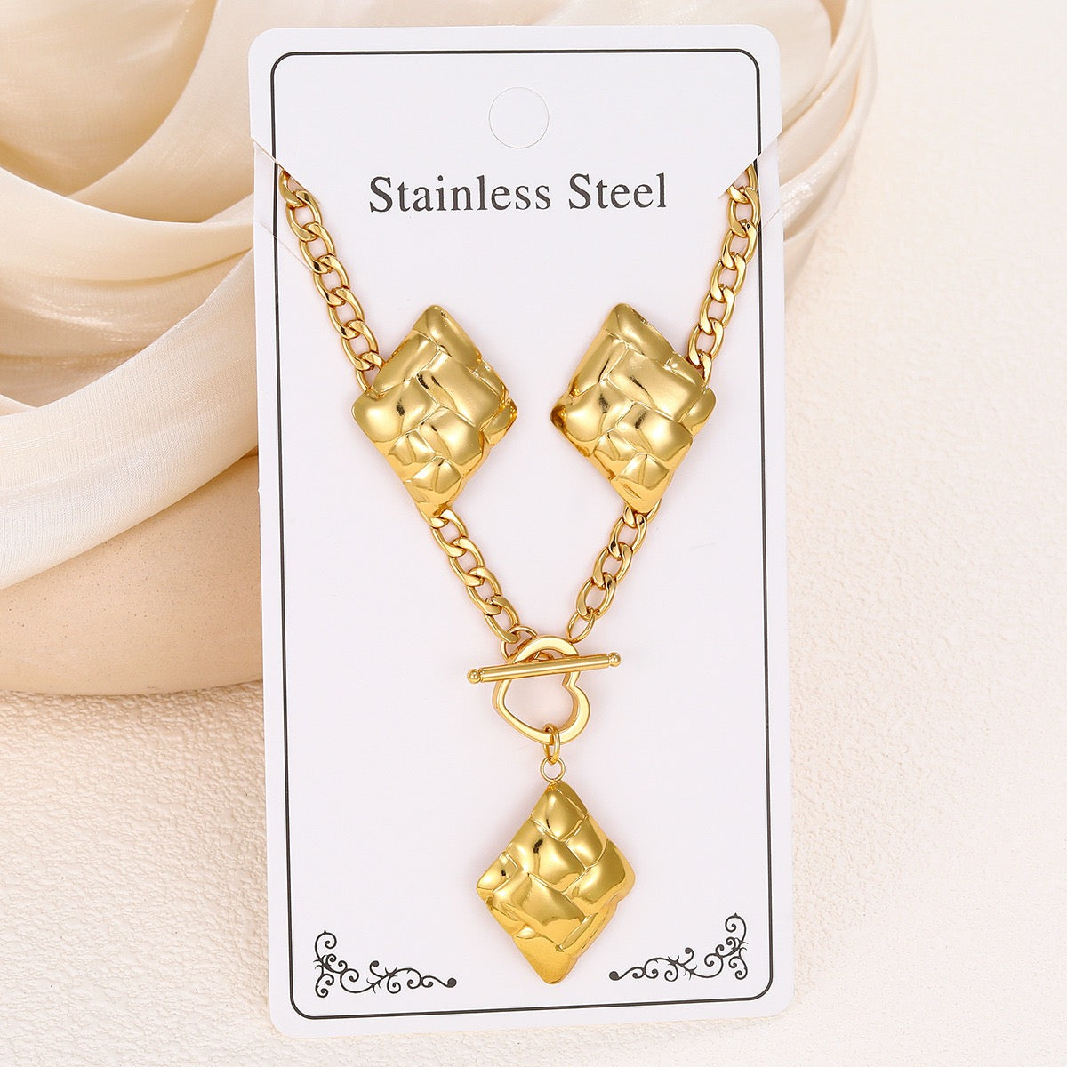 Stainless Steel Necklace Set