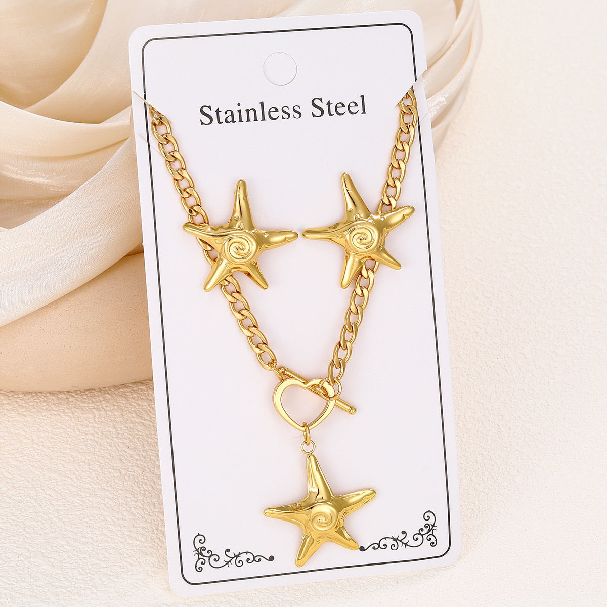 Stainless Steel Necklace Set