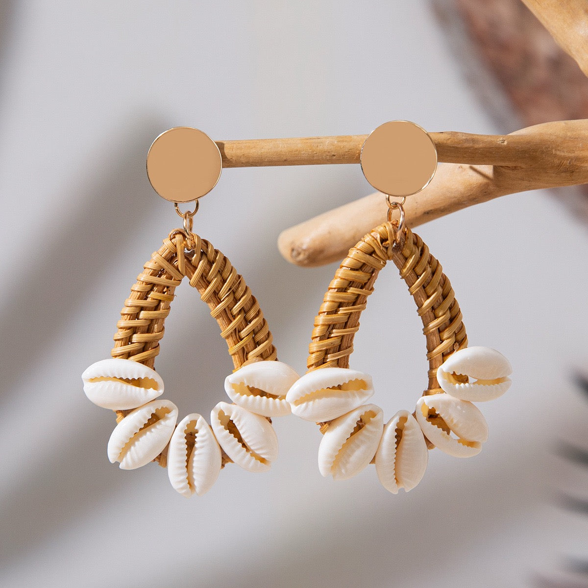 Boho Wood Earrings