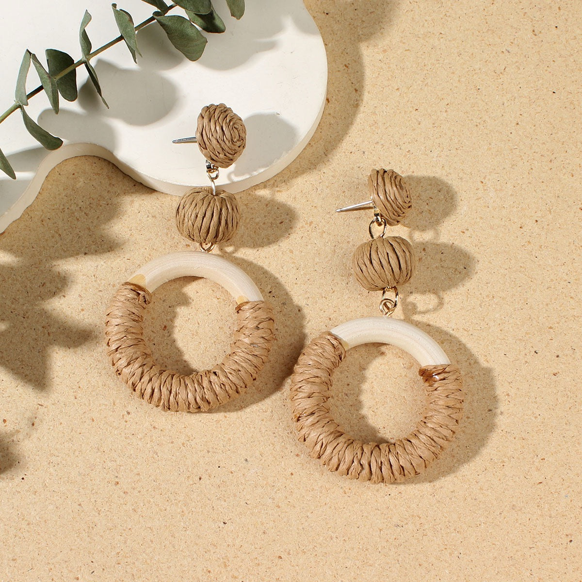 Wood Hanging Earrings