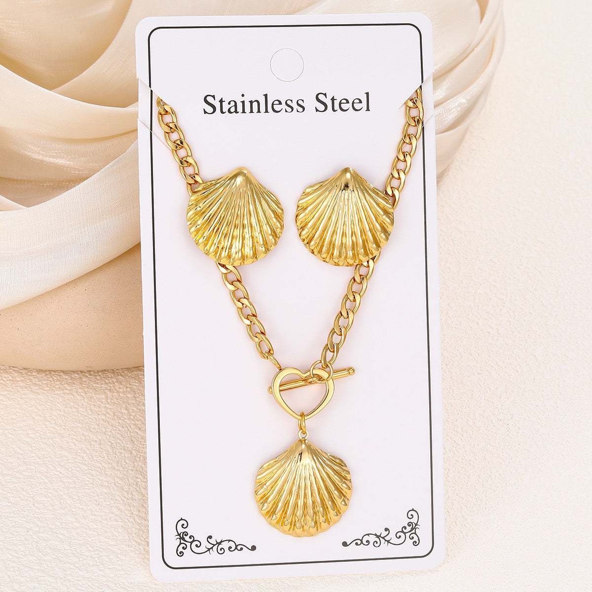 Stainless Steel Necklace Set