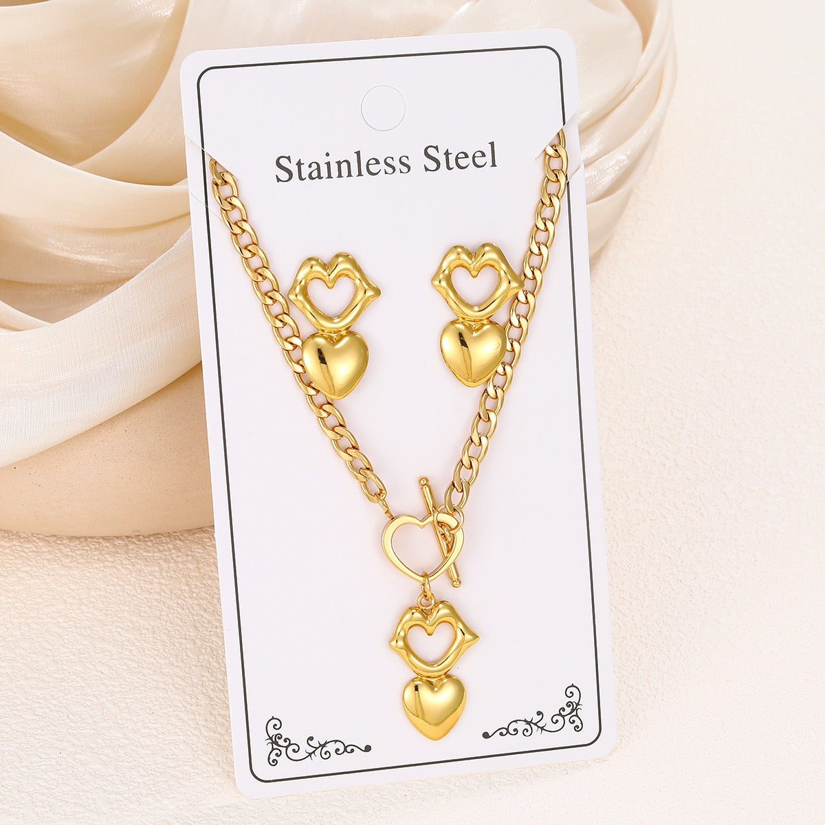 Stainless Steel Necklace Set
