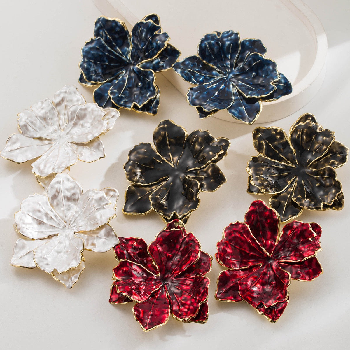 Flower Metal Earrings