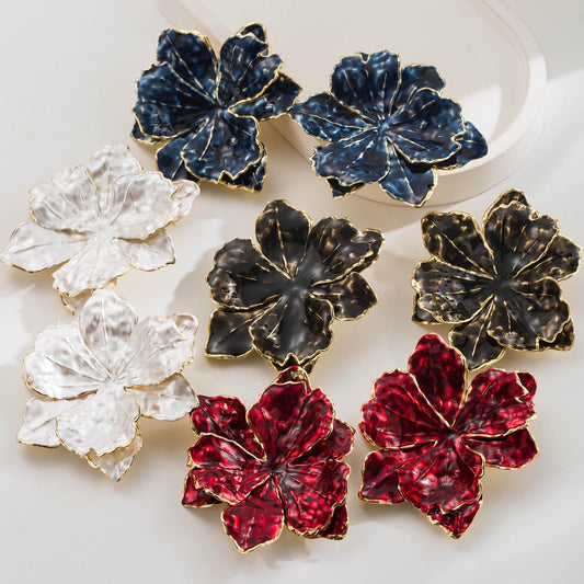 Flower Metal Earrings