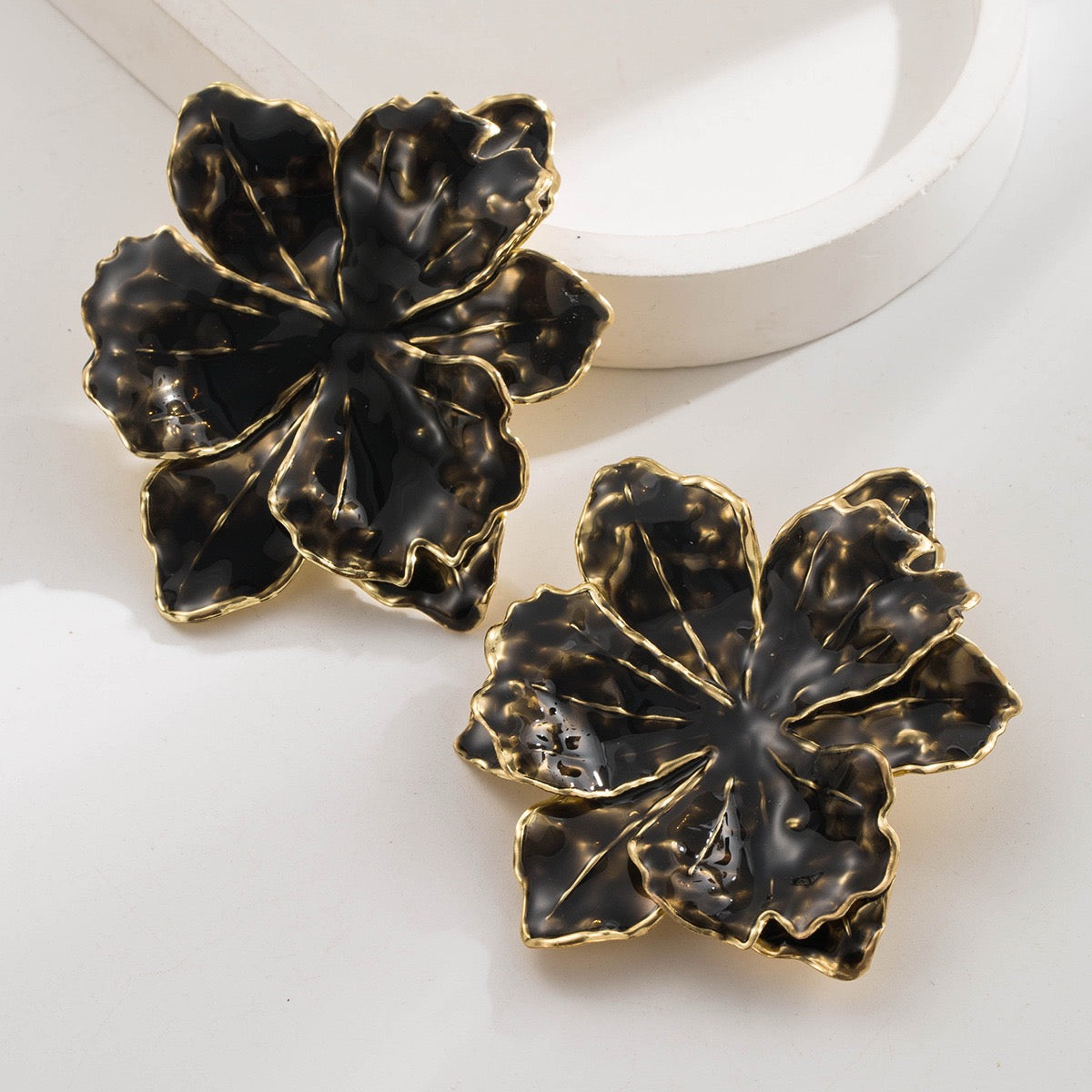 Flower Metal Earrings